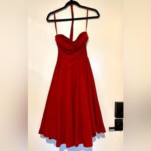 ✨ Red Corduroy Dress – Size 2 ✨